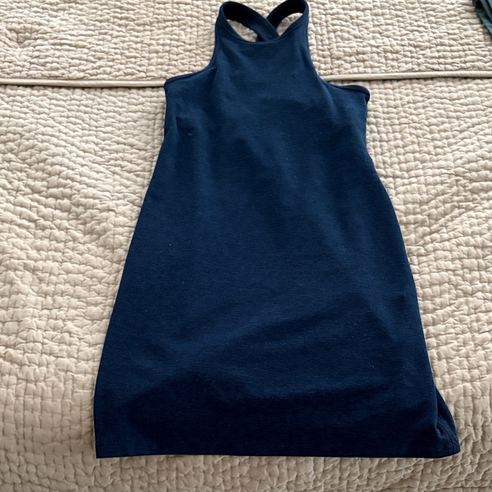 Beyond Yoga Navy Blue Athletic Dress